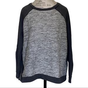 Jaclyn Smith Lounge Gray Woven Crew Neck Pullover Women's Size XXL